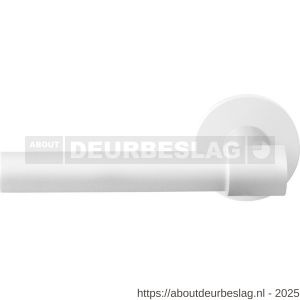GPF Bouwbeslag ZwartWit GPF8249.62-00L/R Hipi Deux+ deurkruk gatdeel op rond rozet 50x8 mm links-rechtswijzend wit - R21014030 - afbeelding 1