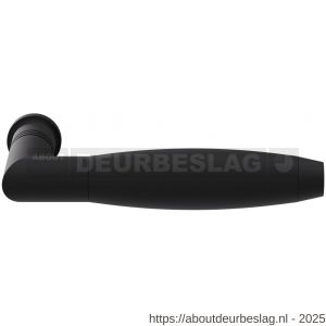 GPF Bouwbeslag ZwartWit GPF8265 Ika deurkruk haaks met trapezium eindknop zwart - R21005834 - afbeelding 1