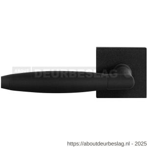 GPF Bouwbeslag ZwartWit GPF8266.61-02L Ika XL deurkruk gatdeel op vierkant rozet 50x50x8 mm linkswijzend zwart - R21010350 - afbeelding 1