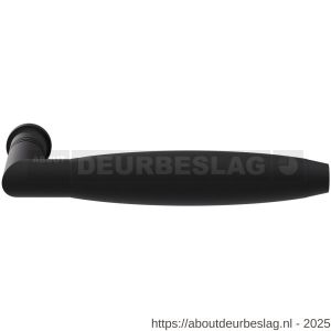 GPF Bouwbeslag ZwartWit GPF8266 XL Ika XL deurkruk haaks met trapezium eindknop zwart - R21005836 - afbeelding 1