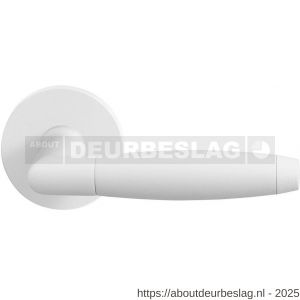 GPF Bouwbeslag ZwartWit GPF8267.62-00 Ika deurkruk op rond rozet 50x8 mm wit - R21014035 - afbeelding 1