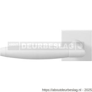 GPF Bouwbeslag ZwartWit GPF8268.62-02L Ika XL deurkruk gatdeel op vierkant rozet 50x50x8 mm linkswijzend wit - R21014043 - afbeelding 1