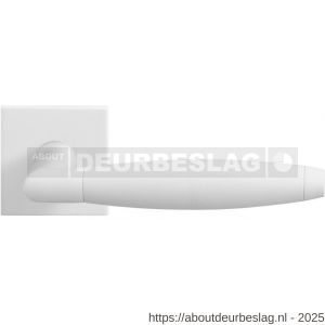 GPF Bouwbeslag ZwartWit GPF8268.62-02R Ika XL deurkruk gatdeel op vierkant rozet 50x50x8 mm rechtswijzend wit - R21014044 - afbeelding 1