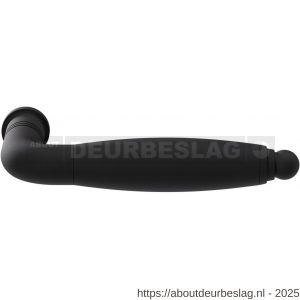 GPF Bouwbeslag ZwartWit GPF8270 Ika deurkruk gebogen met ronde eindknop zwart - R21005842 - afbeelding 1