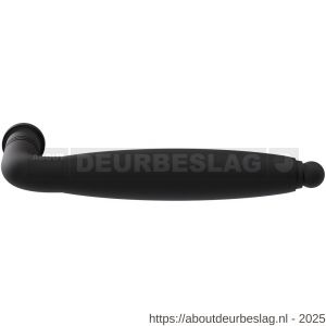 GPF Bouwbeslag ZwartWit GPF8271 XL Ika XL deurkruk gebogen met ronde eindknop zwart - R21005844 - afbeelding 1