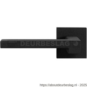 GPF Bouwbeslag ZwartWit GPF8285.61-02L Raa deurkruk gatdeel op vierkant rozet 50x50x8 mm linkswijzend zwart - R21010360 - afbeelding 1