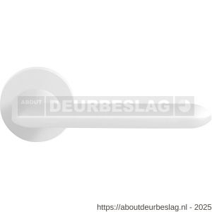 GPF Bouwbeslag ZwartWit GPF8292.62-00R Wini deurkruk gatdeel op rond rozet 50x8 mm rechtswijzend wit - R21014053 - afbeelding 1