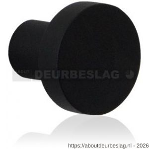 GPF Bouwbeslag ZwartWit GPF8504.25 meubelknop rond 25 mm hoogte 21 mm zwart - R21005424 - afbeelding 1