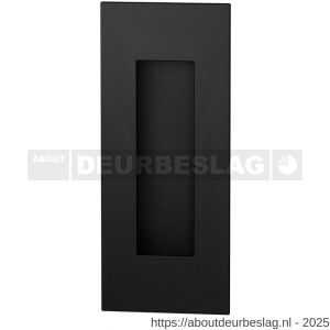 GPF Bouwbeslag ZwartWit GPF8715.61B schuifdeurkom rechthoekig 120x50 mm zwart - R21004563 - afbeelding 1