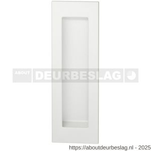 GPF Bouwbeslag ZwartWit GPF8715.62A schuifdeurkom rechthoekig 120x40 mm wit - R21007598 - afbeelding 1
