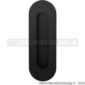 GPF Bouwbeslag ZwartWit GPF8716.61C schuifdeurkom ovaal 150x50 mm zwart - R21007586 - afbeelding 1