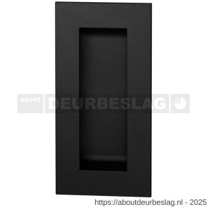 GPF Bouwbeslag ZwartWit GPF8717.61A schuifdeurkom rechthoekig 102x51 mm zwart - R21007588 - afbeelding 1