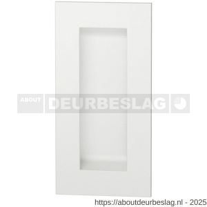 GPF Bouwbeslag ZwartWit GPF8717.62A schuifdeurkom rechthoekig 102x51 mm wit - R21007604 - afbeelding 1