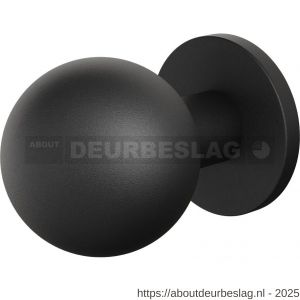 GPF Bouwbeslag ZwartWit GPF8822.61 kogel voordeurknop 63 mm op rozet 63 mm zwart - R21000315 - afbeelding 1