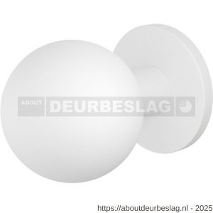 GPF Bouwbeslag ZwartWit GPF8823.62 kogel voordeurknop 70 mm op rozet 70 mm wit - R21006891 - afbeelding 1