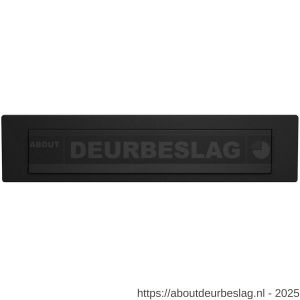 GPF Bouwbeslag ZwartWit GPF8830.61 briefplaat 340x77 met valklep 280x45 mm zwart - R21006734 - afbeelding 1