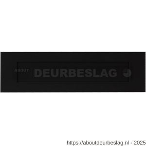 GPF Bouwbeslag ZwartWit GPF8834.61 briefplaat 350x100x3 mm met verende binnenklep zwart - R21011948 - afbeelding 1
