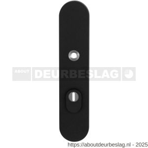 GPF Bouwbeslag ZwartWit GPF8840.61/72 veiligheids buitenschild gatdeel SKG*** 248x52x11 mm afgerond kerntrekbeveiliging PC72 massief zwart - R21006503 - afbeelding 1