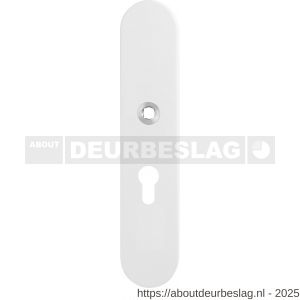 GPF Bouwbeslag ZwartWit GPF8841.62/72 veiligheids buitenschild gatdeel SKG*** 248x52x11 mm afgerond PC72 wit - R21008583 - afbeelding 1