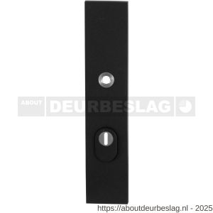 GPF Bouwbeslag ZwartWit GPF8842.61/55 veiligheids buitenschild gatdeel SKG*** 248x52x11 mm rechthoekig kerntrekbeveiliging PC55 massief zwart - R21006529 - afbeelding 1
