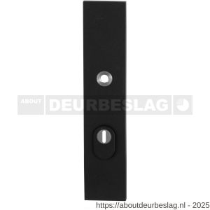 GPF Bouwbeslag ZwartWit GPF8842.61/72 veiligheids buitenschild gatdeel SKG*** 248x52x11 mm rechthoekig kerntrekbeveiliging PC72 massief zwart - R21006504 - afbeelding 1