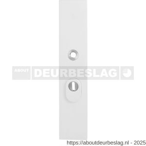 GPF Bouwbeslag ZwartWit GPF8842.62/55 veiligheids buitenschild gatdeel SKG*** 248x52x11 mm rechthoekig kerntrekbeveiliging PC55 massief wit - R21008585 - afbeelding 1
