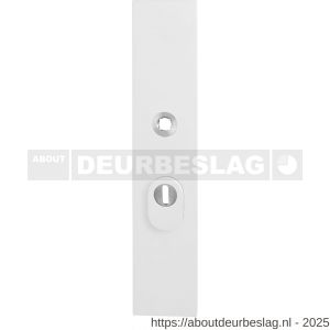 GPF Bouwbeslag ZwartWit GPF8842.62/92 veiligheids buitenschild gatdeel SKG*** 248x52x11 mm rechthoekig kerntrekbeveiliging PC92 massief wit - R21008587 - afbeelding 1
