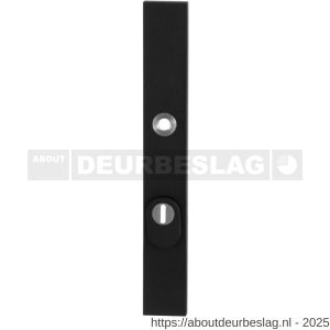GPF Bouwbeslag ZwartWit GPF8846.61/92 veiligheids buitenschild SKG*** 257x35x11 mm rechthoekig smal kerntrekbeveiliging PC92 massief zwart - R21006532 - afbeelding 1