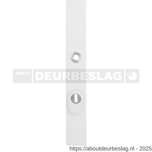 GPF Bouwbeslag ZwartWit GPF8846.62/72 veiligheids buitenschild SKG*** 257x35x11 mm rechthoekig smal kerntrekbeveiliging PC72 massief wit - R21008596 - afbeelding 1