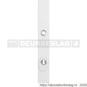 GPF Bouwbeslag ZwartWit GPF8846.62/92 veiligheids buitenschild SKG*** 257x35x11 mm rechthoekig smal kerntrekbeveiliging PC92 massief wit - R21008597 - afbeelding 1