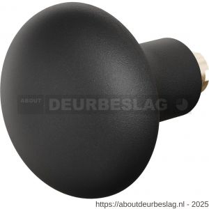 GPF Bouwbeslag ZwartWit GPF8851.61 S5 Paddenstoel deurknop 52 mm voor veiligheids schilden vast met wisselstift zwart - R21010495 - afbeelding 1