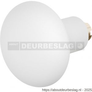 GPF Bouwbeslag ZwartWit GPF8851.62 S5 Paddenstoel deurknop 52 mm voor veiligheids schilden vast met wisselstift wit - R21010499 - afbeelding 1