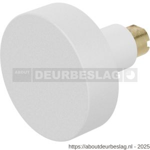 GPF Bouwbeslag ZwartWit GPF8853.62 S5 vlakke deurknop 52x16 mm voor veiligheids schilden vast met wisselstift wit - R21008598 - afbeelding 1