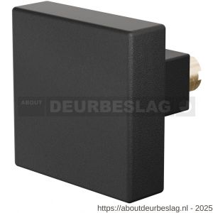 GPF Bouwbeslag ZwartWit GPF8856.61 S5 vierkante deurknop 53x53x16 mm voor veiligheids schilden vast met wisselstift zwart - R21006885 - afbeelding 1