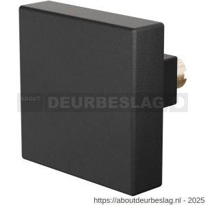 GPF Bouwbeslag ZwartWit GPF8858.61 S4 vierkante deurknop 60x60x16 mm voor veiligheids schilden vast met bout M10 zwart - R21006890 - afbeelding 1