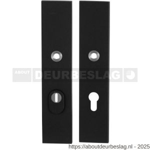 GPF Bouwbeslag ZwartWit GPF8862.61/55 veiligheids schilden SKG*** 248x52 mm rechthoekig kerntrekbeveiliging PC55 zwart - R21006535 - afbeelding 1