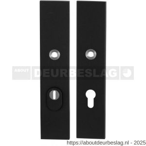 GPF Bouwbeslag ZwartWit GPF8862.61/72 veiligheids schilden SKG*** 248x52 mm rechthoekig kerntrekbeveiliging PC72 zwart - R21006508 - afbeelding 1