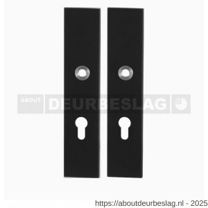 GPF Bouwbeslag ZwartWit GPF8863.61/72 veiligheids schilden SKG*** 248x52 mm rechthoekig PC72 zwart - R21008623 - afbeelding 1
