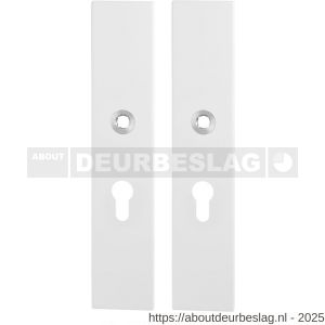 GPF Bouwbeslag ZwartWit GPF8863.62/55 veiligheids schilden SKG*** 248x52 mm rechthoekig PC55 wit - R21008625 - afbeelding 1