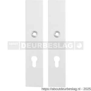 GPF Bouwbeslag ZwartWit GPF8863.62/72 veiligheids schilden SKG*** 248x52 mm rechthoekig PC72 wit - R21008626 - afbeelding 1