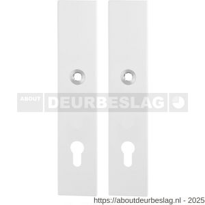 GPF Bouwbeslag ZwartWit GPF8863.62/92 veiligheids schilden SKG*** 248x52 mm rechthoekig PC92 wit - R21008627 - afbeelding 1