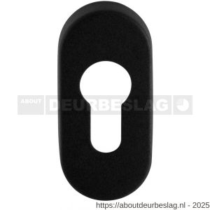 GPF Bouwbeslag ZwartWit GPF8902.04 cilinderrozet ovaal 70x32x10 mm zwart - R21007346 - afbeelding 1