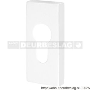 GPF Bouwbeslag ZwartWit GPF8902.41 cilinderrozet rechthoekig 70x32x10 mm wit - R21008288 - afbeelding 1
