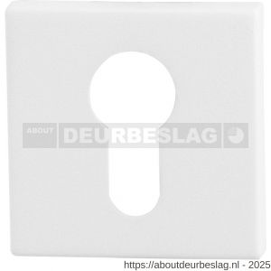 GPF Bouwbeslag ZwartWit GPF8902.42 cilinderrozet vierkant 50x50x8 mm wit - R21003605 - afbeelding 1