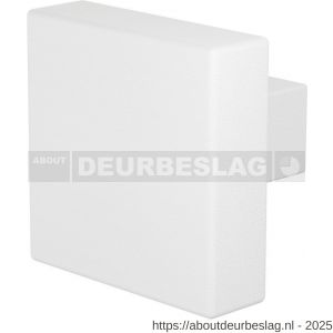 GPF Bouwbeslag ZwartWit GPF8948.62 S1 vierkante deurknop 53x53x16 mm draaibaar met krukstift wit - R21008072 - afbeelding 1