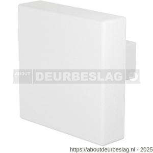 GPF Bouwbeslag ZwartWit GPF8950.62 S1 vierkante deurknop 60x60x16 mm draaibaar met krukstift wit - R21010490 - afbeelding 1