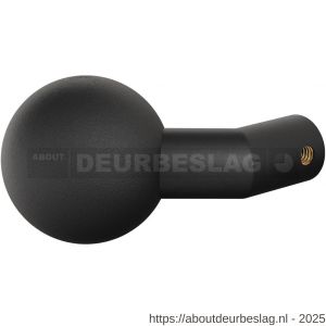 GPF Bouwbeslag ZwartWit GPF8953.61 S3 verkropte kogel deurknop 55 mm vast met metaalschroef M10 zwart - R21008661 - afbeelding 1