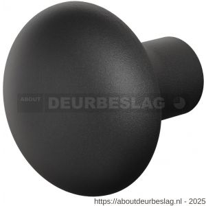 GPF Bouwbeslag ZwartWit GPF8959.61 S1 Paddenstoel deurknop 52 mm draaibaar met krukstift zwart - R21011067 - afbeelding 1
