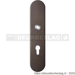 GPF Bouwbeslag Anastasius GPF9002.A1 veiligheids buitenschild gatdeel SKG*** 248x52x11 mm afgerond PC72 Dark blend - R21012765 - afbeelding 1