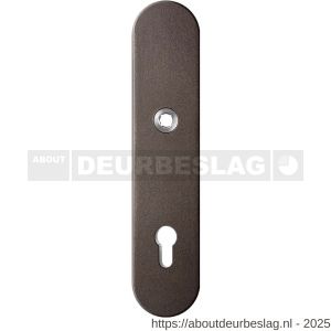 GPF Bouwbeslag Anastasius GPF9002.A1 veiligheids buitenschild gatdeel SKG*** 248x52x11 mm afgerond PC92 Dark blend - R21012766 - afbeelding 1